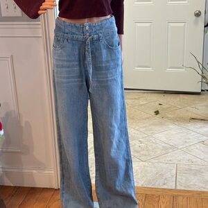 7 For All Mankind Linen-Blend Size 27